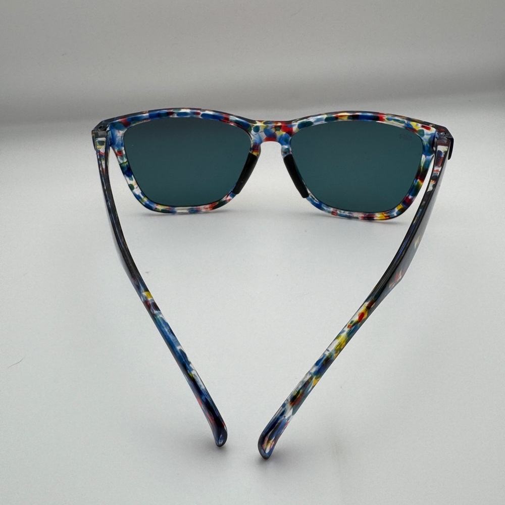 Shady Rays ColorRush Confetti Square Sunglasses Red Mirror + Pouch NEW - Picture 3 of 5